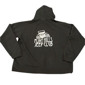 Flint Hills Jeep Club Black Hoodie Sweatshirt Size 2XL
